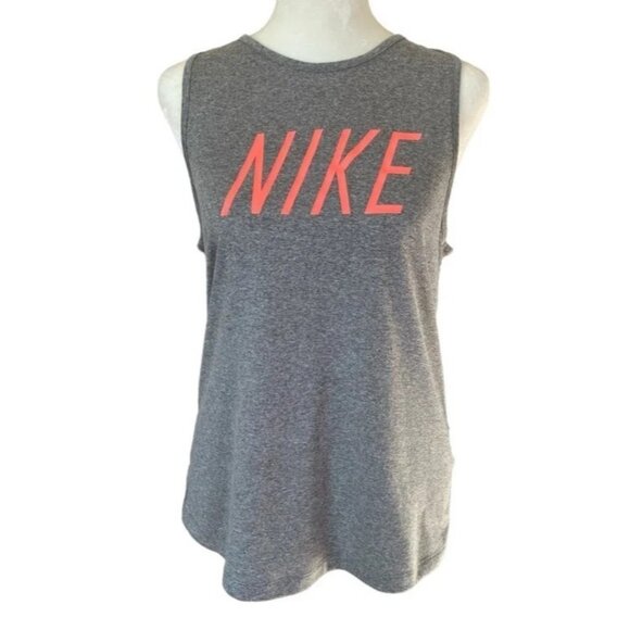 Nike Women's Dri-Fit Training Tank Top Heather Grey X-Small A001165 - Picture 1 of 8